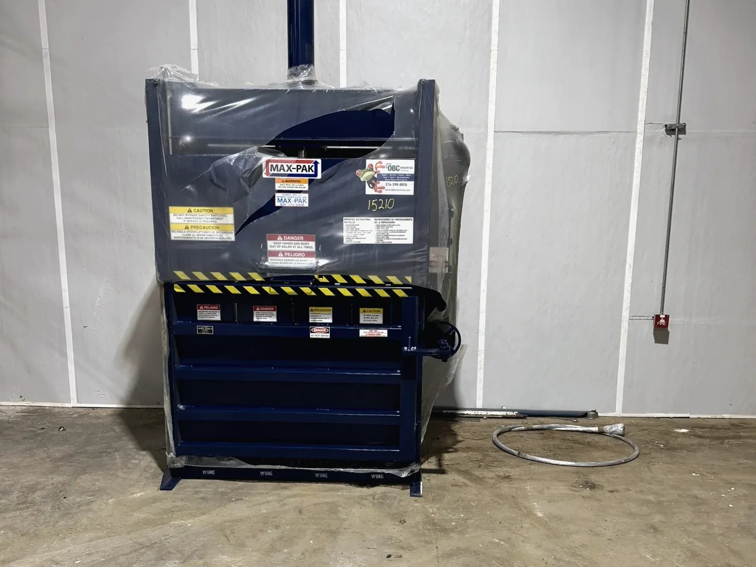 A new vertical baler installed by Norton